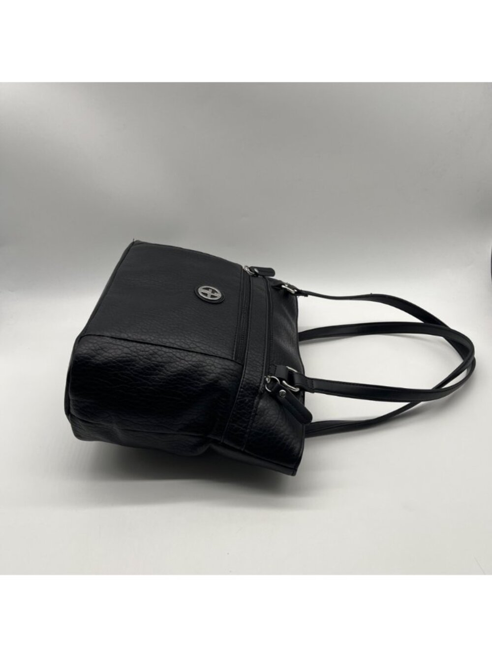 Giani Bernini Black FauxLeather Medium Shoulder Bag - Picture 3 of 10